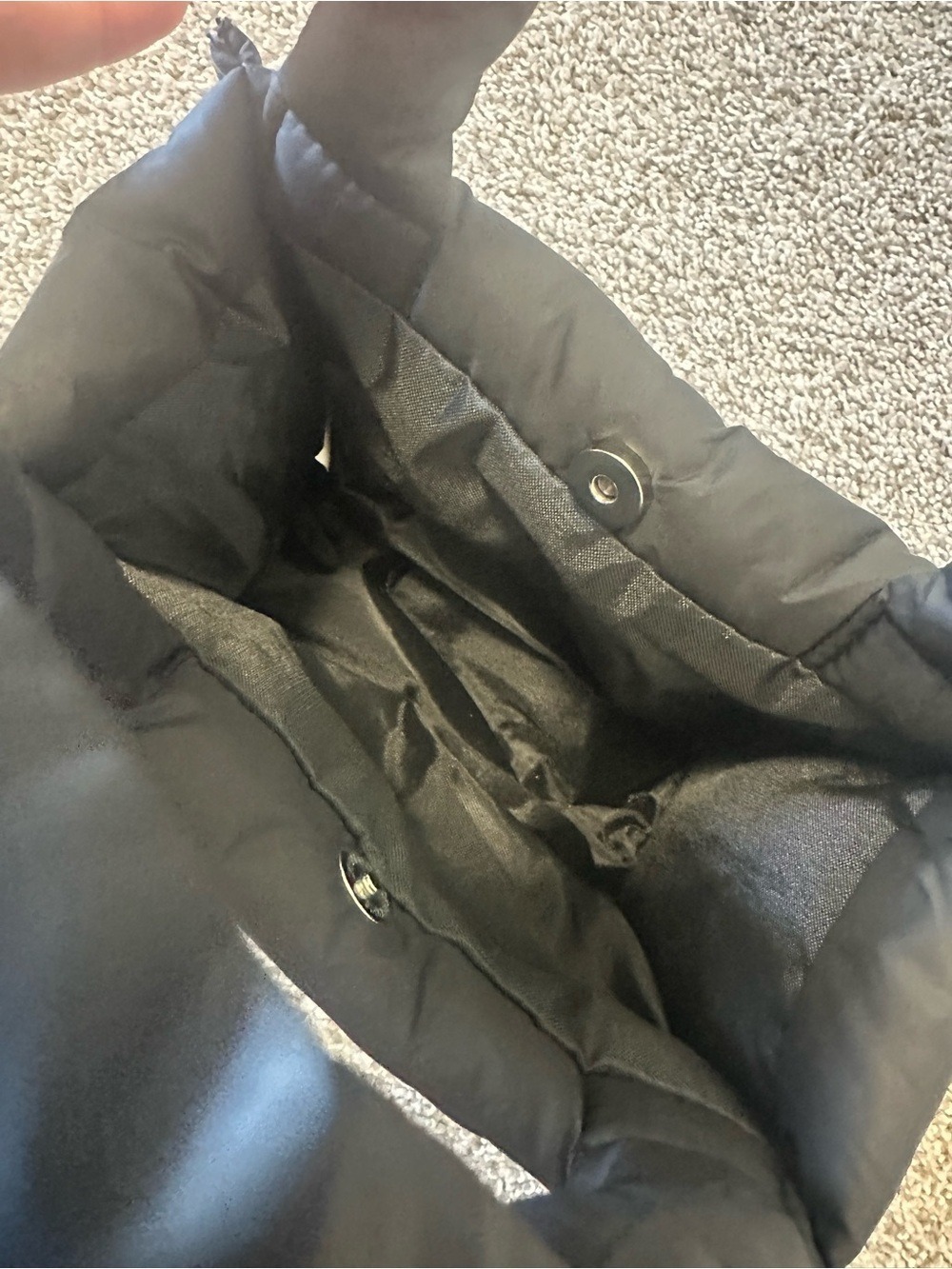 Sephora Puffy Tote Bag Black & White Stripes - Picture 5 of 10